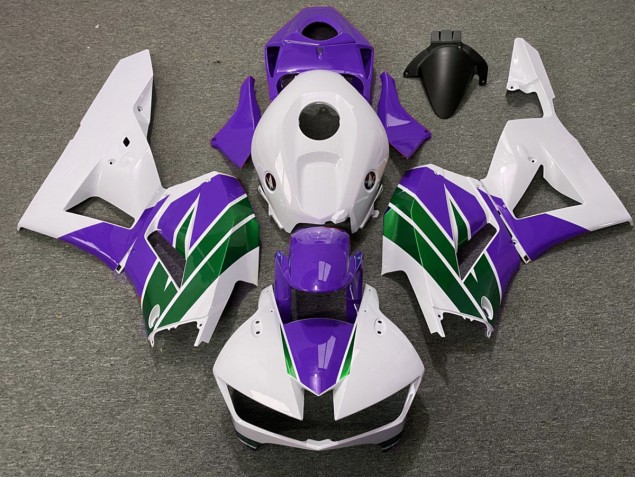 2013-2023 Brillo Morado & Verde CBR600RR Carenado